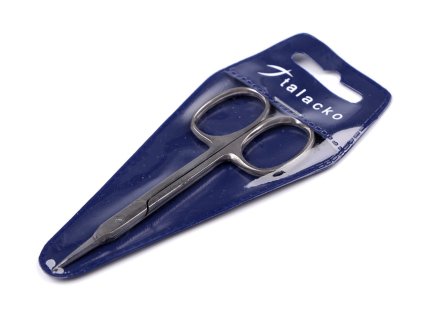 Manikúrní nůžky nerezové záděrkové rovné, zahnuté (Balení 1 ks, Varianta 1 nikl rovná)