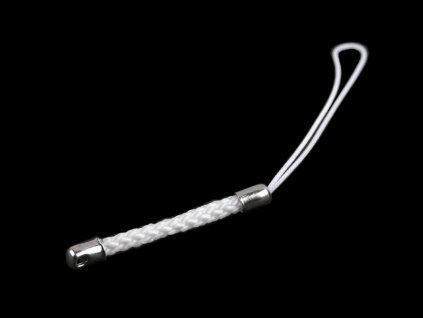 Poutko na výrobu přívěsků a klíčenek, pletené (Balení 10 ks, Varianta 1 bílá)