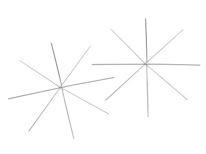Vánoční hvězda / vločka drátěný základ na korálkování Ø12 cm (Balení 100 ks, Varianta platina)