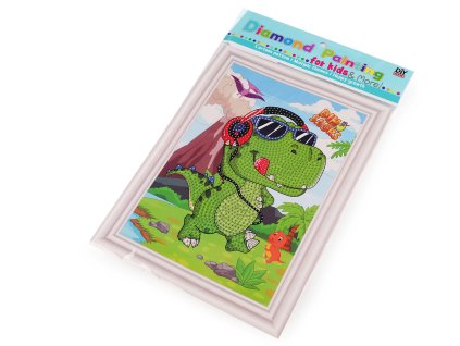 Diamantové malování, kreativní sada 17,5x23,5 cm (Balení 1 sada, Varianta 4 bílá kosmonaut)