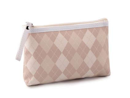 Kosmetická taška / pouzdro omyvatelné 14x20 cm (Balení 1 ks, Varianta 2 růžová sv.)