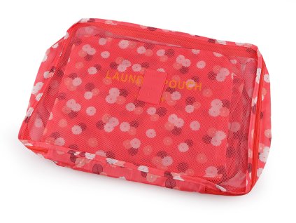 Sada cestovních organizérů do kufru 6 ks (Balení 1 sada, Varianta 1 korálová)