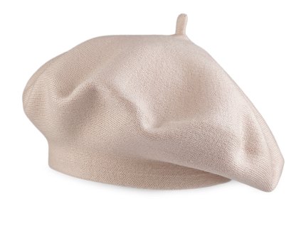 Dámský pletený baret (Balení 1 ks, Varianta 1 béžová světlá)