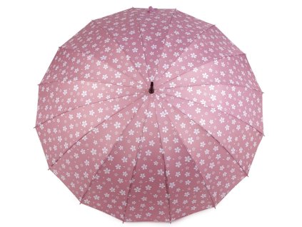 Dámský vystřelovací deštník květy (Balení 1 ks, Varianta 1 starorůžová sv.)