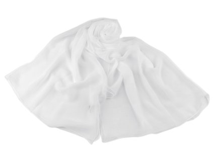 Letní šátek / šála / pléd jednobarevný 95x180 cm (Balení 1 ks, Varianta 1 bílá)