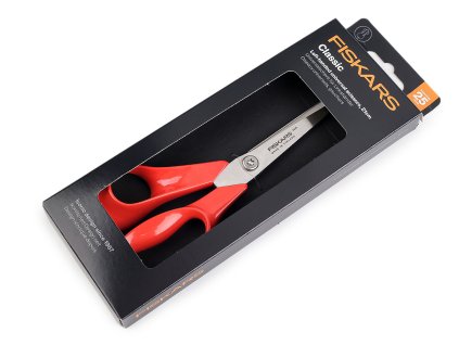 Krejčovské nůžky Fiskars pro leváky délka 21 cm (Balení 1 ks, Varianta červená)