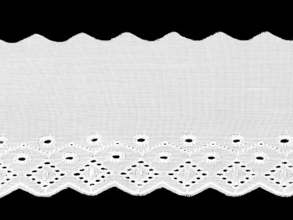 Madeira - štykování šíře 95 mm (Balení 13.5 m, Varianta bílá)