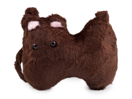 Dívčí plyšová kabelka kočka 26x21 cm (Balení 1 ks, Varianta 1 hnědá)