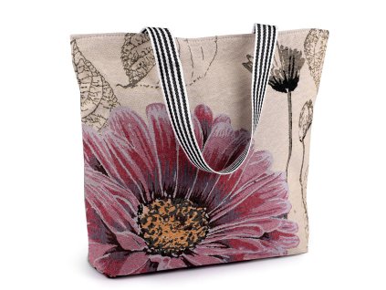 Textilní taška se zipem 43x37 cm (Balení 1 ks, Varianta režná šedá)