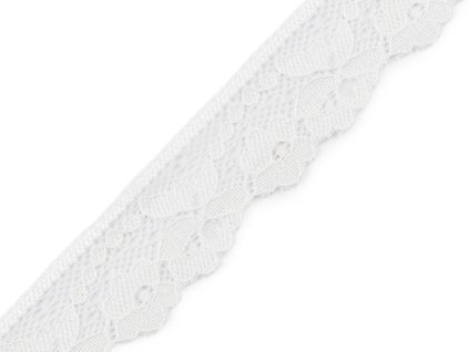 Elastická krajka šíře 28 mm (Balení 25.2 m, Varianta 1 Off White)