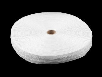 Záclonovka šíře 25 mm univerzální řasení (Balení 50 m, Varianta bílá)