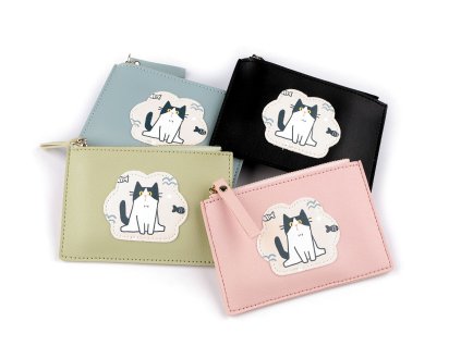 Peněženka / pouzdro na karty a peníze 9x14 cm (Balení 1 ks, Varianta 5 béžová světlá)