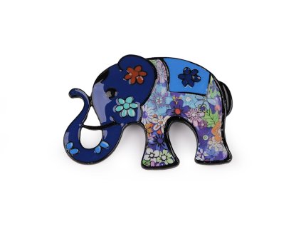 Brož slon (Balení 1 ks, Varianta 1 oranžová)