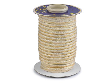 Lurexová paspulka / kédr šíře 10 mm (Balení 22.5 m, Varianta 1 stříbrná)
