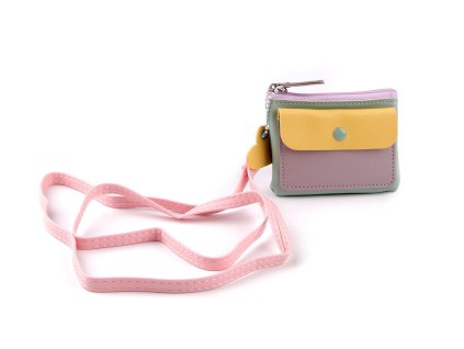 Peněženka / mini kabelka / klíčenka 8x10 cm (Balení 1 ks, Varianta 1 krémová světlá)