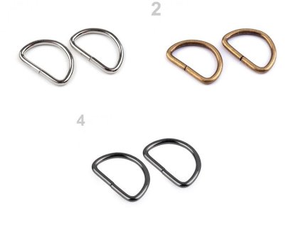 Polokroužek šíře 25 mm (Balení 10 ks, Varianta 1 nikl)