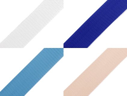 Popruh polypropylenový šíře 50 mm tloušťka 1 mm (Varianta 02 černá)