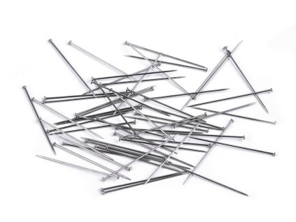 Celokovové špendlíky délka 26 mm nerezové (Balení 10 krab., Varianta nikl)