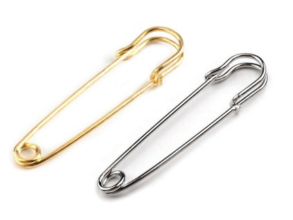 Ozdobný spínací špendlík kilt 13x65 mm (Balení 2 ks, Varianta platina)