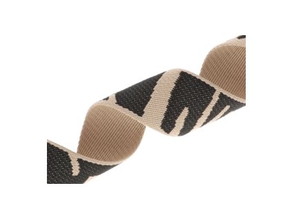 Polycotton popruh šíře 38 mm tlouštka 1,6 mm - různé barvy (Barva stone zelená 50 yd)