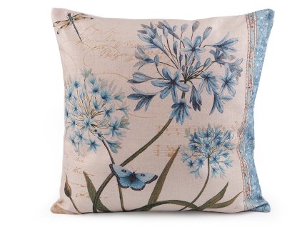 Povlak na polštář 45x45 cm (Balení 1 ks, Varianta 1 režná květy)