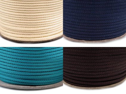 Oděvní šňůra PES Ø2 mm (Balení 50 m, Varianta 0003 Off White)