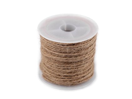 Jutový provázek Ø1,7 mm (Balení 1 ks, Varianta režná přírodní)