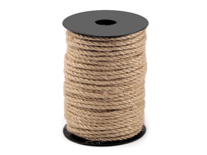 Jutová šňůra kroucená Ø4 mm (Balení 1 m, Varianta režná přírodní)