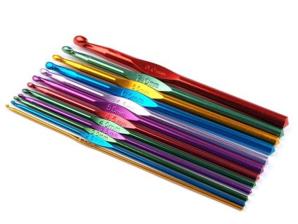 Sada háčků na háčkování (Balení 1 sada, Varianta mix velikostí)