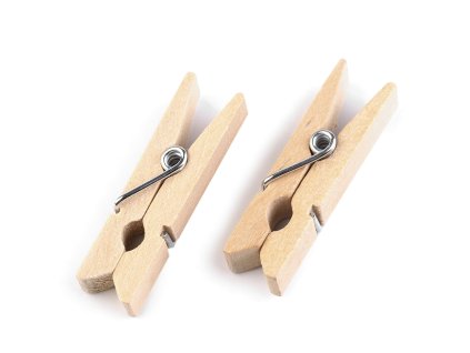 Dřevěný kolíček 7x35 mm (Balení 10 ks, Varianta přírodní sv.)