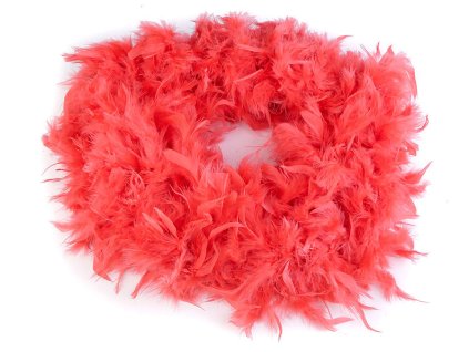 Boa - krůtí peří 90 g délka 1,8 m (Balení 1 ks, Varianta 2 starorůžová)