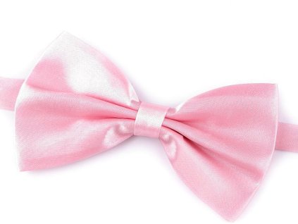 Saténový párty motýlek jednobarevný (Balení 1 ks, Varianta 1 růžová sv.)