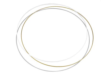 Kovový kruh Ø60 cm lakovaný (Balení 1 ks, Varianta 1 bílá)