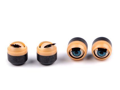 Mrkací oči Ø15 mm (Balení 20 ks, Varianta modrá)