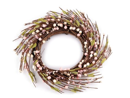 Jarní / podzimní věnec Ø30 cm (Balení 1 ks, Varianta hnědá přírodní)