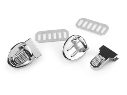 Sada zapínání na tašku mini 18x24 mm (Balení 2 sada, Varianta 1 nikl)