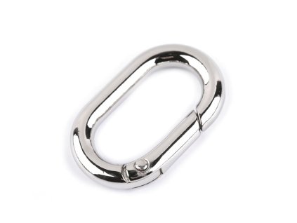 Karabina oválná průvlek 25 mm (Balení 1 ks, Varianta 1 nikl)