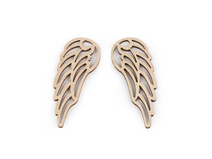 Dřevěná křídla k výrobě andělů (Balení 10 ks)