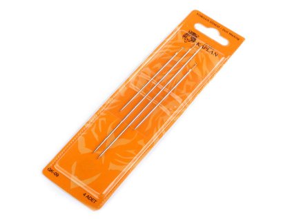 Jehly na panenky dlouhé, zlatá ucha (Balení 40 karta, Varianta nikl)