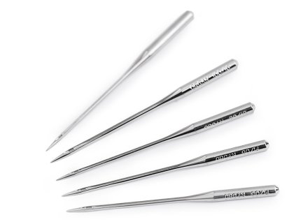 Strojové jehly Jersey sdružené 70; 80; 90; 100 Organ (Balení 1 krab., Varianta nikl)