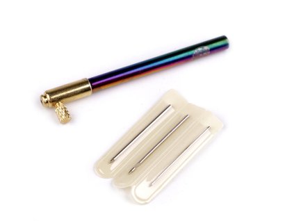Aari jehla - rukojeť a 3 jehly s háčky (Balení 1 sada, Varianta viz foto)