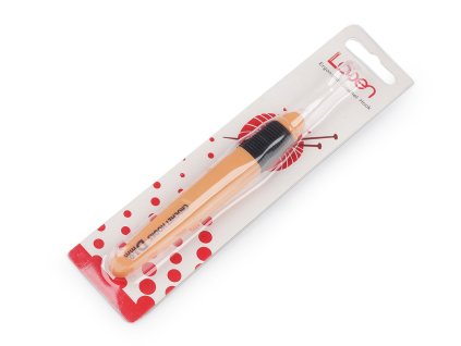 Háček na háčkování s osvětlením vel. 3; 4; 5 (Balení 1 ks, Varianta 1 (3 mm) lososová světlá)