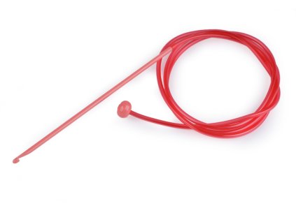 Háček na tuniské háčkování (Balení 1 ks, Varianta 6 (6 mm) náhodná barva)