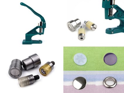 Lis na nýty, průchodky, druky, patentky (Balení 1 ks, Varianta zelená)