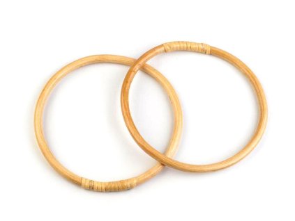 Bambusová ucha na tašky / lapač snů Ø15 cm (Balení 1 ks, Varianta 1 (15 cm) bambus světlý)