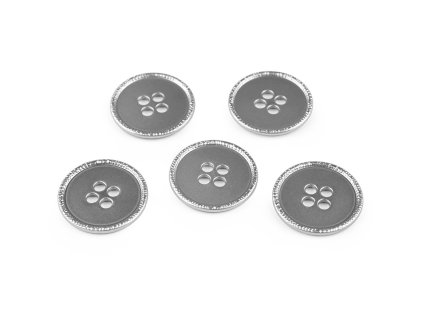 Kovový knoflík velikost 34", 40" (Balení 5 ks, Varianta 1 (34") nikl)