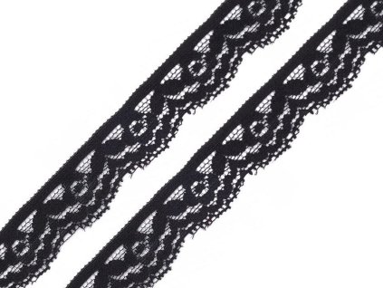 Elastická krajka šíře 20 mm (Balení 25.2 m, Varianta 1 černá)