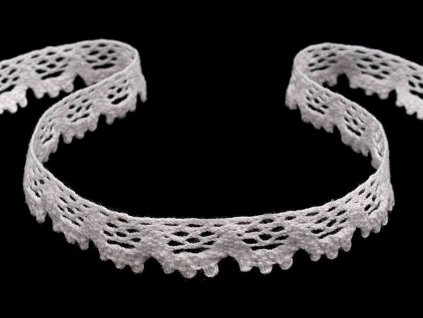 Bavlněná krajka paličkovaná šíře 14 mm (Balení 22.5 m, Varianta 1 bílá)