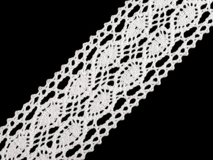 Bavlněná krajka / vsadka paličkovaná šíře 40 mm (Balení 22.5 m, Varianta 3 režná světlá)