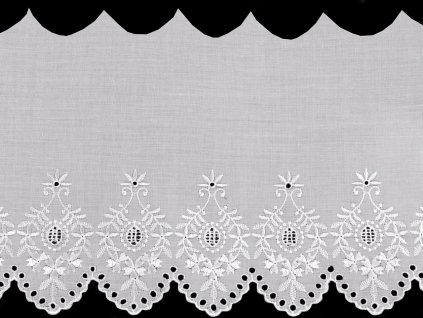 Madeira - štykování šíře 22 cm (Balení 1 m, Varianta bílá)